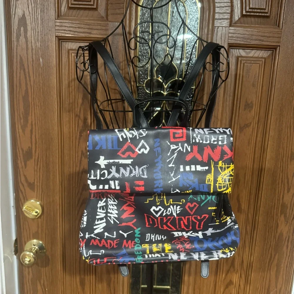 DKNY Colorful Graffiti Backpack